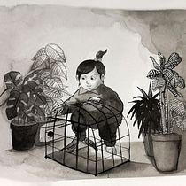Mi Proyecto del curso: Ilustración en tinta china con influencia japonesa. Ink Illustration project by Marcela Astete Bravo - 11.13.2020