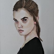 My project in Watercolor Portrait from a Photo course. Portrait Drawing, Traditional illustration, and Watercolor Painting project by Ligia Oliva Buratto - 11.15.2020