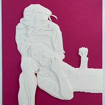 Mi Proyecto del curso: Retratos 3D con capas de papel. Artesanato, Artes plásticas, e Concept Art projeto de M. Alejandra Pulgar Z. - 14.11.2020