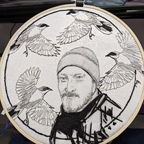 My project in Creation of Embroidered Portraits course. Embroider project by Ke Sigerson - 11.16.2020