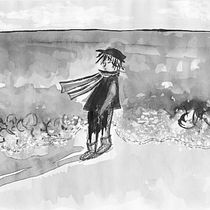 Mi Proyecto del curso: Ilustración en tinta china con influencia japonesa. Ink Illustration project by Mathilde Gautier - 11.16.2020