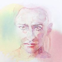 La "Mirada": Retrato ilustrado en acuarela. Ilustração tradicional, e Pintura em aquarela projeto de Sebastián Cruz Ledesma - 17.11.2020