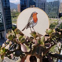 Mi Proyecto del curso: Pintar con hilo: técnicas de ilustración textil. Embroider project by cotecor - 11.17.2020