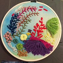 Mi Proyecto del curso: Técnicas básicas de bordado y acuarela. Embroider, and Design project by Lina Varela - 11.17.2020