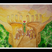 Mi Proyecto del curso: Ilustración de escenas narrativas en acuarela. Un progetto di Pittura ad acquerello di Ana Karina Moreno - 18.11.2020