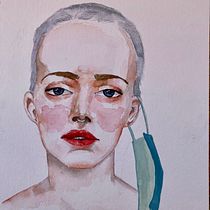 My project in Watercolor Portrait from a Photo course. Painting, and Watercolor Painting project by Zdravka Karaohluyan - 11.19.2020