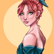 Mi Proyecto del curso: Retrato de personajes femeninos con Procreate. Portrait Drawing, Digital Drawing, and Traditional illustration project by Anabel Lozano García - 11.19.2020