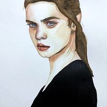 My project in Watercolor Portrait from a Photo course. Watercolor Painting project by Enrico Brunetta - 11.23.2020