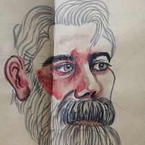 Mi Proyecto del curso: Cuaderno de retratos en acuarela. Fine Arts, Drawing, Artistic Drawing, Portrait Drawing, and Realistic Drawing project by Lina Maria Muñoz Torres - 11.20.2020