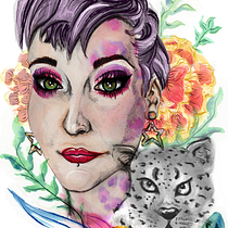 My project in Illustrated Portrait in Watercolor course. Pintura em aquarela projeto de deadlydesires_kinkart - 20.11.2020