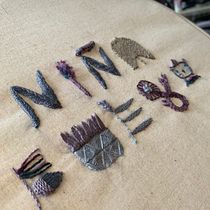 My project in Introduction to Raised Embroidery course. Bordado projeto de Anna Hamer - 23.11.2020
