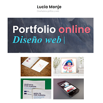 Freelance, web con portfolio y biografía . Design, Creative Consulting, Design Management, Marketing, and Business project by Lucía Monje Sánchez - 11.21.2020