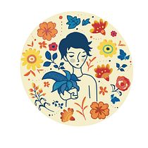 My project in Illustrated portraits with botanical elements course. Ilustração digital, Ilustração tradicional, e Pattern Design projeto de Kitty Wong - 21.11.2020