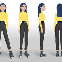 My project in Character Creation for Animation: Shapes, Color, and Expression course. Un proyecto de Animación 2D, Animación de personajes y Diseño de personajes de Amy Siripunyo - 22.11.2020