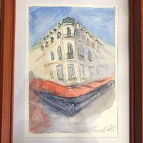 Mi Proyecto del curso: Dibujo arquitectónico con acuarela y tinta. Pintura em aquarela projeto de roloqf - 24.12.2020