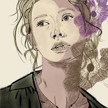My project in Illustrated Portraits with Procreate course.  projeto de chiniee - 21.11.2020