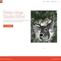 Mi Proyecto del curso: Tienda online de diseños - (concepto para Pedro Vega Studio). Projekt z dziedziny Projektowanie graficzne i  e-commerce użytkownika Enélido Maximino Robaina Sánchez - 23.11.2020