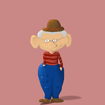 Little old 'pa. Design de personagens e Ilustração tradicional projeto de josiestrummer35 - 24.11.2020