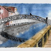 Naviglio Grande, Milano. Een project van Aquarelschilderen van Paola Dassori - 25.11.2020