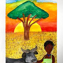 Meu projeto do curso: Técnicas de ilustração com aquarela e guache. Traditional illustration, Fine Arts, Painting, Watercolor Painting, Children's Illustration, and Gouache Painting project by quelpeq - 11.25.2020