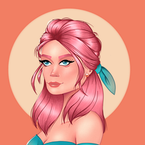 Meu projeto do curso: Retrato de personagens femininas com Procreate. Projekt z dziedziny R, sunek c, frow, Trad, c i jna ilustracja użytkownika helenelirio - 15.01.2021