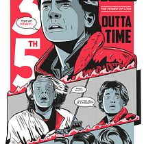 My project - Back to the future 35th anniversary. Un proyecto de Cine, Ilustración tradicional e Ilustración vectorial de deano.mason - 26.11.2020