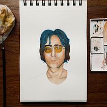 Mi Proyecto del curso: Cuaderno de retratos en acuarela. Drawing, Portrait Drawing, and Watercolor Painting project by Nicole Cam - 11.25.2020