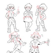 Mi Proyecto del curso: Diseño de personaje Chloe - Mely Paz. Animation, Character Design, and Character Animation project by Mely Paz - 11.25.2020