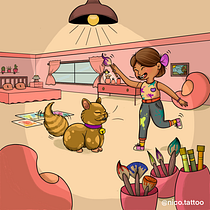 Mi Proyecto del curso: Creación de personajes para cuentos infantiles con Procreate. Un proyecto de Dibujo digital de Nicold Medina - 23.11.2020