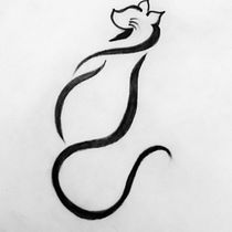 Mi primer tattoo felino ;). Street Art project by johana2587 - 01.24.2021