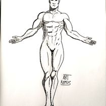 Mi Proyecto del curso: Ilustración para cómics: anatomía de un superhéroe. Animação, e Esboçado projeto de art_komos - 02.12.2020