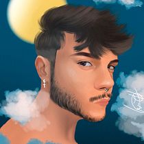 Meu projeto do curso: Retrato digital no Photoshop com um toque de fantasia. Self-Portrait Photograph, and Digital Drawing project by Luiz Henrique - 11.27.2020