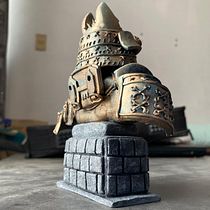 Mi Proyecto del curso: Escultura de personajes en plastilina epóxica - Batman Samurai . Character Design, Fine Arts, Sculpture, and Ceramics project by Pilar R Pascual - 11.27.2020