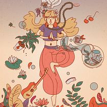 Meditate! My approach on doodles . Digital Illustration project by Inga Sałek - 11.27.2020