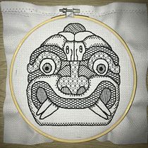 Mi Proyecto del curso: Introducción al bordado en blackwork. Embroider project by Anedd Montezuma - 08.09.2021