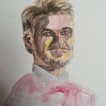 My project in Watercolor Portrait from a Photo course. Watercolor Painting project by Marissa Celia - 11.28.2020