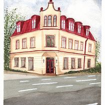 My project in Architectural Sketching with Watercolor and Ink course. Pintura em aquarela projeto de bdgrimm1 - 29.11.2020