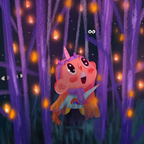 Enchanted Forest. Children's Illustration project by Blanca Del río - 11.29.2020
