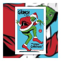 You're a mean one! Christmas inspired poster.. Un proyecto de Ilustración tradicional de pelsworth1994 - 30.11.2020