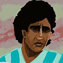 Maradona - RIP. Digital Painting project by Walid Saber - 11.30.2020