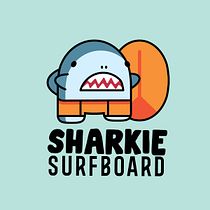 My project in Vector Illustration for Amateurs course (SHARKIE SURFBOARD) Ein Projekt aus dem Bereich Digitale Illustration, Logodesign und Vektorillustration von Ammin Fahmi - 03.12.2020