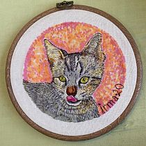 Mi Proyecto del curso: Pintar con hilo: técnicas de ilustración textil. Embroider project by Irma Avila - 12.01.2020