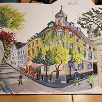 My project in Pictorial Sketchbook with Gouache course. Pintura guache projeto de Sandra Schroeder - 10.01.2021