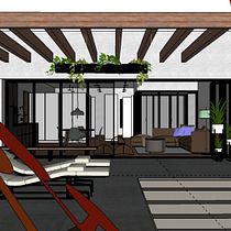 My project in Architectural Visualization with V-Ray Next for SketchUp course Ein Projekt aus dem Bereich 3D, 3-D-Modellierung, Architektonische Illustration, 3-D-Design, Beleuchtungsdesign und Bildbearbeitung von Angel Gomez G - 02.12.2020