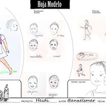 Heidi, mi Proyecto del curso: Ilustración y diseño de personajes para cuentos infantiles. Character Design project by Angeles Marti - 12.15.2020