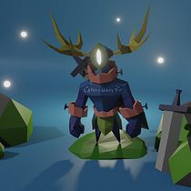 Mi Proyecto del curso: Modelado de personajes low poly para videojuegos  Ein Projekt aus dem Bereich 3D von César Martín - 02.12.2020