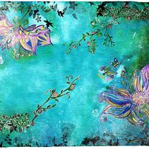 Gutta on silk- Lia Florescu. Een project van Schilderij van liaflorescu7 - 02.12.2020