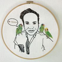 Mi Proyecto del curso: Creación de retratos bordados. Arts, Crafts, and Embroider project by Zoé Martinez - 12.03.2020