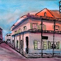 My project in Architectural Sketching with Watercolor and Ink course. Pintura em aquarela projeto de Karen - 28.12.2020
