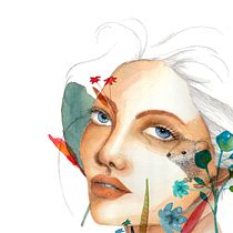 Illustrated Portrait in Watercolor course. Projekt z dziedziny Trad, c i jna ilustracja użytkownika Vibeke Lien - 03.12.2020